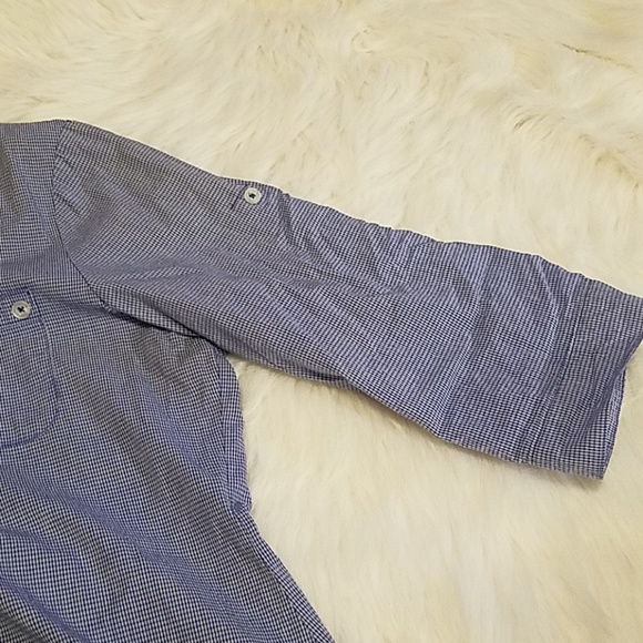 Gingham Button Up Tunic - Picture 4 of 5